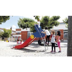 Toboggan Slow JT04 - Matériaux résistants en PE-HD, acier inox et plastique