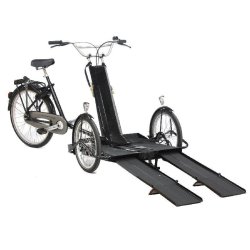 Triporteur pour transporter un fauteuil roulant - Freins hydrauliques - Nijland