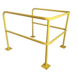 Barrière modulaire acier Ø 40 mm - extension 200 mm mâle/femelle, système de périmétrage industriel - Sas acier 1.5 X 1.5M - Tube d.40mm