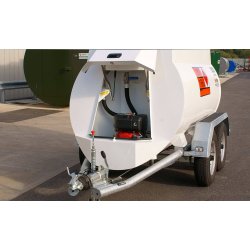 Remorque aviation Highway 1000L - citerne GRV pour kérosène et AVGAS - double paroi en acier inoxydable