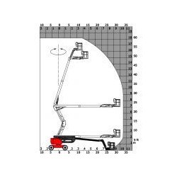 180 atj nacelle élévatrice articulée - manitou - hauteur de travail 18.19m