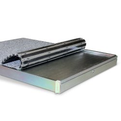 Rampe frontale URBAccède 900 - encastrable, escamotable, pour ERP, acier traité anticorrosion