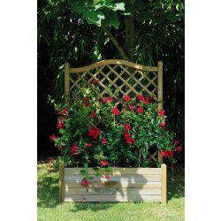 Bac à fleurs lierre en arc - 80 cm - Pin européen traité - 75 litres - Livré en kit