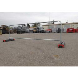 Clôture arrondie temporaire grillagée - 3.5*1m - légèreté - pré-galvanisée