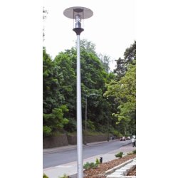 Mât d'éclairage public - aluminium - gamme CC droits - hauteur 4 à 6m - diamètre base 120 mm