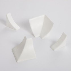 Kit de finition pour profil d'étanchéité en PVC - Blanc