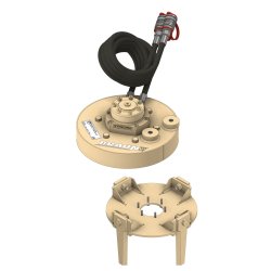 Herse rotative modulaire avec brosses de désherbage - compatible intercep Braun LUV et support pivotant mécanique modulaire