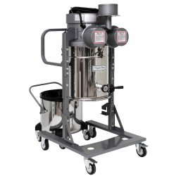 Aspirateur industriel antistatique pour nettoyage des champs de tir - 4D-35L EX DT MFS HEPA (FRP) - 5 filtres HEPA et cuve détachable