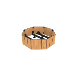 Jardinière - Acier traité anticorrosion - Florim HPL