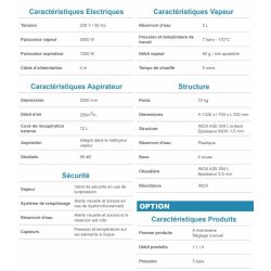 Steambio 4000 - nettoyeur vapeur professionnel - 7.5 bars : 3500 w