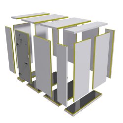 Chambres froides modulaires - SFT - panneaux isolés en mousse de polyuréthane ou polystyrène injectée
