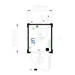 Module WC simple - Raccordable en location