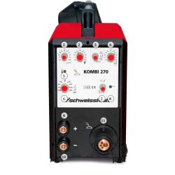 Poste à souder multifonction Schweisskraft Kombi 270 - MIG/MAG, TIG, électrodes - Réf. 1087055