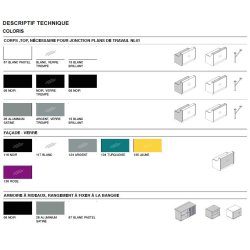 Banque d'accueil lumineuse en angle Linea avec accès bas - MDD - Droite, Sans