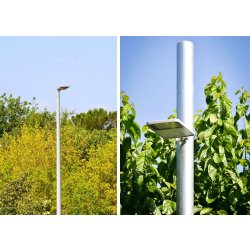 Mât fonctionnel cylindrique ICCL - acier galvanisé S-235 JR - jusqu'à 12 m pour luminaires et projecteurs
