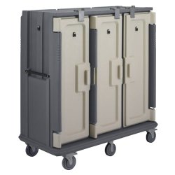 Chariot de distribution plateaux repas - adapté aux environnements haute sécurité - capacité 30 plateaux