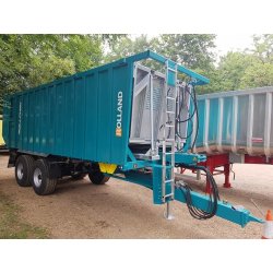 Rollpush 6732 - Benne agricole monocoque Rolland - Fond poussant inclinable et basculant - Volume maxi 32 m3