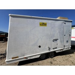 JCR Remorque cabane de chantier 2 essieux JCR 243DFRD