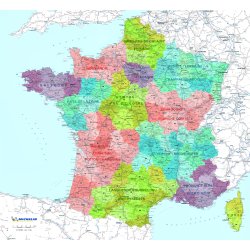 Carte de france geante  michelin