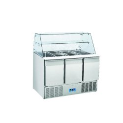 Saladette vitrine réfrigérée 3 Portes