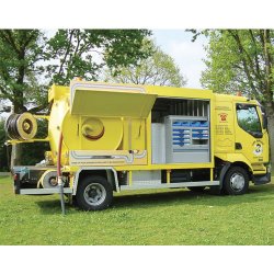 Combiné hydrocureur sur Renault - capacité 4.250 litres - moteur Hatz diesel 4L41C
