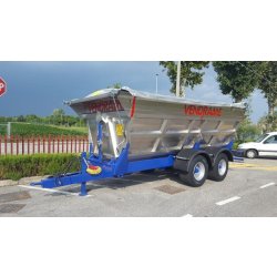 VBCU 140 - Remorque à 2 essieux avec cuve en acier inoxydable - Vendrame - Capacité 14 m³ - Charge 1400 kg