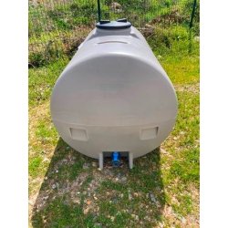 Polycuve pe 1000l grise - diam : 0m92 - lg : 1m73 - hauteur : 0m96 - ref : w00102304004p - dabert-citernes