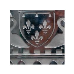 Jardinière Pontorson - France Inox - pieds réglables et bac galvanisé avec inclusion logotype ou armes de ville