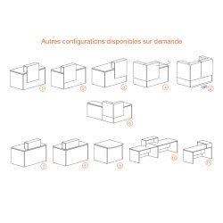 Bureau d'accueil mixte topaze