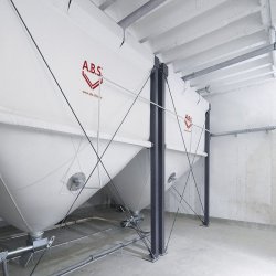 Silo polyvlent classique  avec sortie en tissu conique pour granulés de bois modèles flexibles - Flexilo standard - ABS