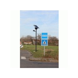 Lampadaire solaire urbain à LED en acier galvanisé thermolaqué de 3.5 m - 30 W / 3600 Lm - ARL-GL004