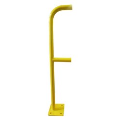 Barrière modulaire acier Ø 40 mm - extension 200 mm mâle/femelle, système de périmétrage industriel - Poteau de départ