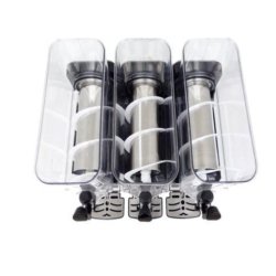 Machine à granité professionnelle 3 cuves de 12 litres ECO | Qdm - SC12L3
