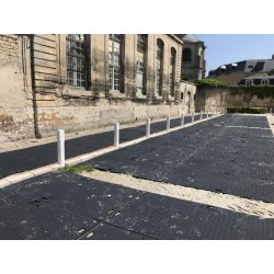 Plaques de roulage plastique  - chemins d'accès, cheminements piétons et plateformes temporaires - disponible en vente et en location - EnvhyroMat