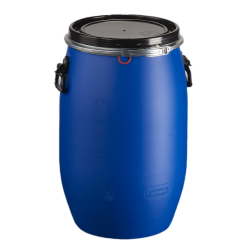 Fût en plastique à ouverture totale de forme cylindrique ou à facette - Capacité 6 L à 220 L