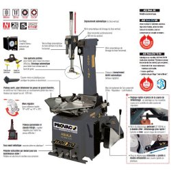 As944llmitiw - monte/demonte-pneus automatique 230v avec blocage exterieur 10 à 24