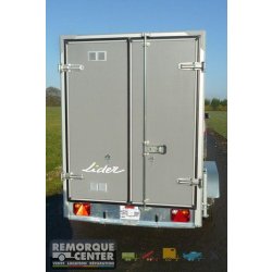 Remorque fourgon LIDER V3 - 2 essieux - freiné - 300x155x177 - PTAC : 2000 kg - Référence 42950
