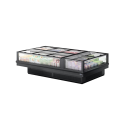 Bac réfrigéré bi-température TG 1m50 EUROVISION - couvercles coulissants Push-Open, 1500 mm x 1040 mm x 936 mm, volume utile 287 L