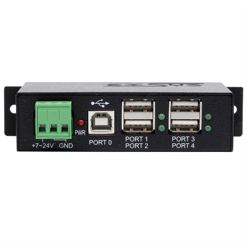 EXSYS EX-1163HMS Hub métal USB 2.0, 4 ports, Protection contre les surtensions ESD de 15KV_2