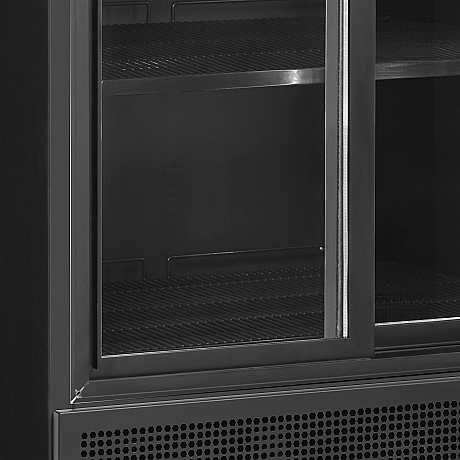 Vitrine réfrigérée noire Noir RAL9005 - 462 L | Tefcold - FSC891SBlack_2