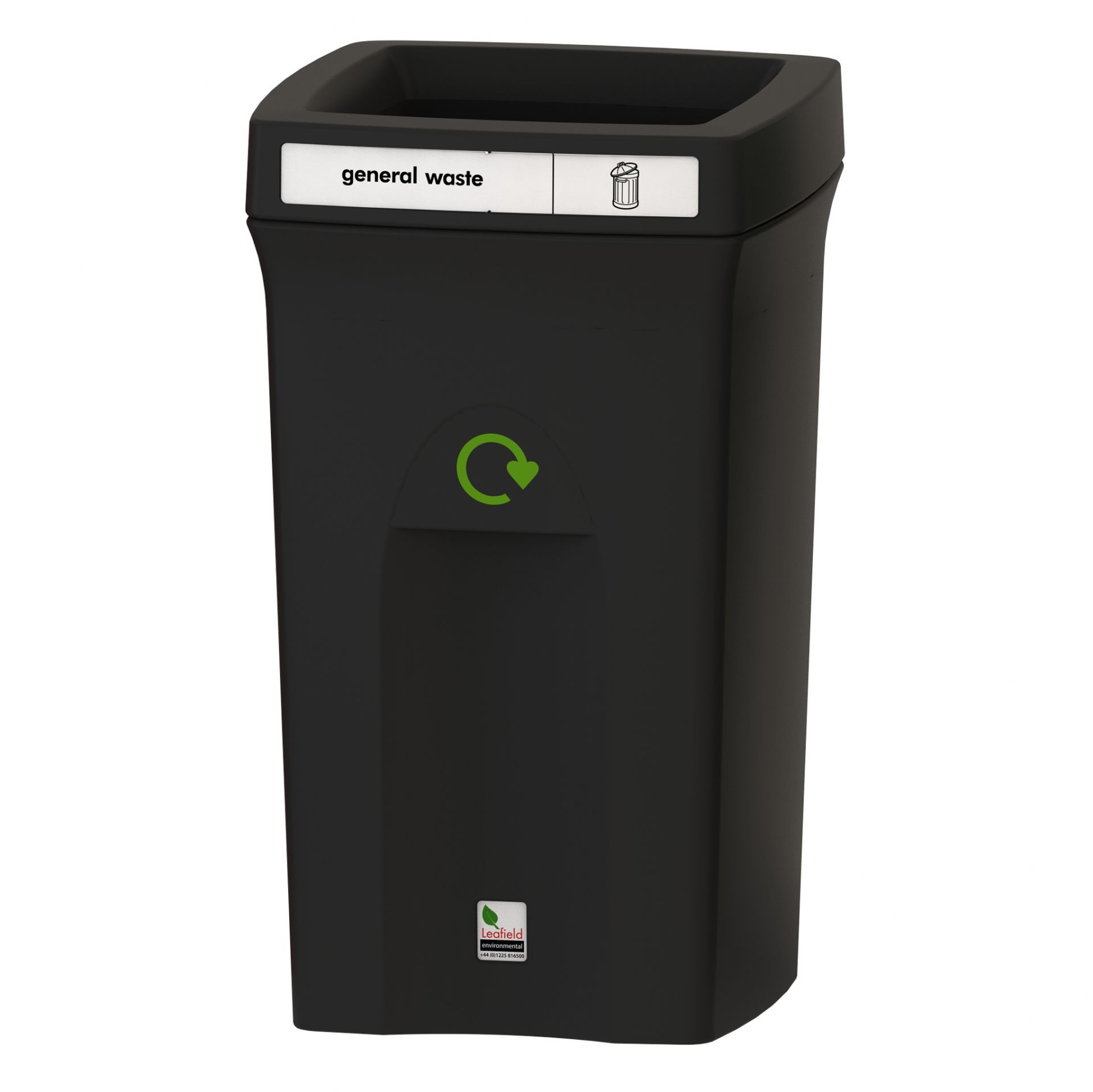 Corbeille de tri Envirobin 100L - Polyéthylène moulé, haute résistance, anti-UV, 1 ou 2 flux personnalisables_3