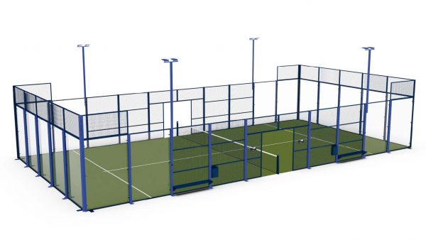 Court de padel 'VISION' - cadre construit avec un tube de 40 x 40 x 2 mm - installation fixe ou temporaire_2