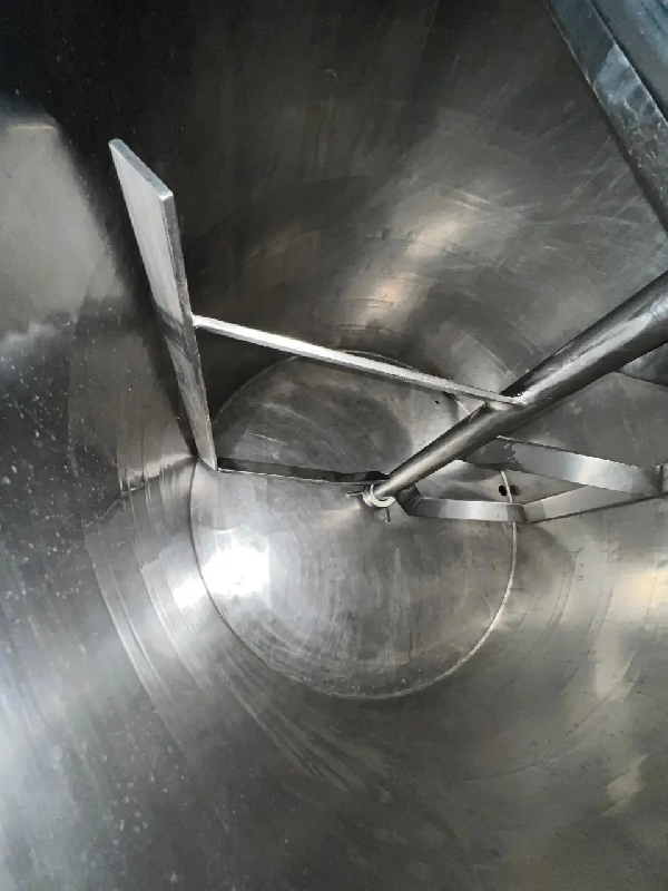 Cuve en acier inoxydable avec agitation et demi-tige - référence : c8914_2