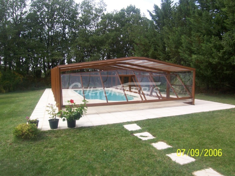 Abri piscine haut moorea 4 / fixe / en aluminium et inox_0