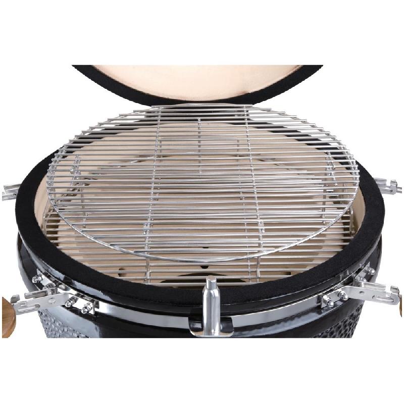Barbecue kamado sur chariot avec tablettes - Buffalo - DR826_2