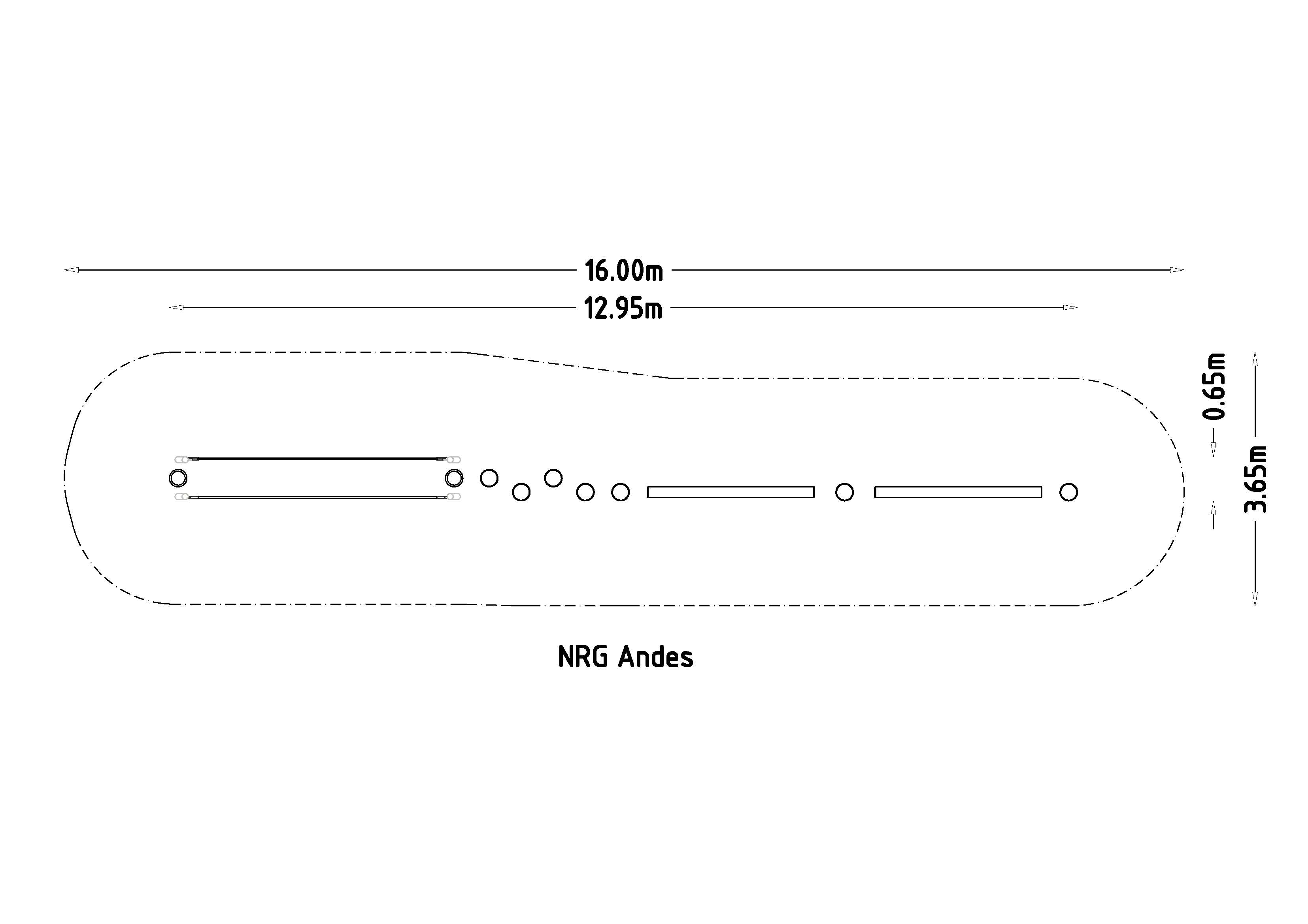 Parcours sportif pour enfants - NRG Andes réf 8079908 - HAGS - Scellement béton, 12.95m de long_2