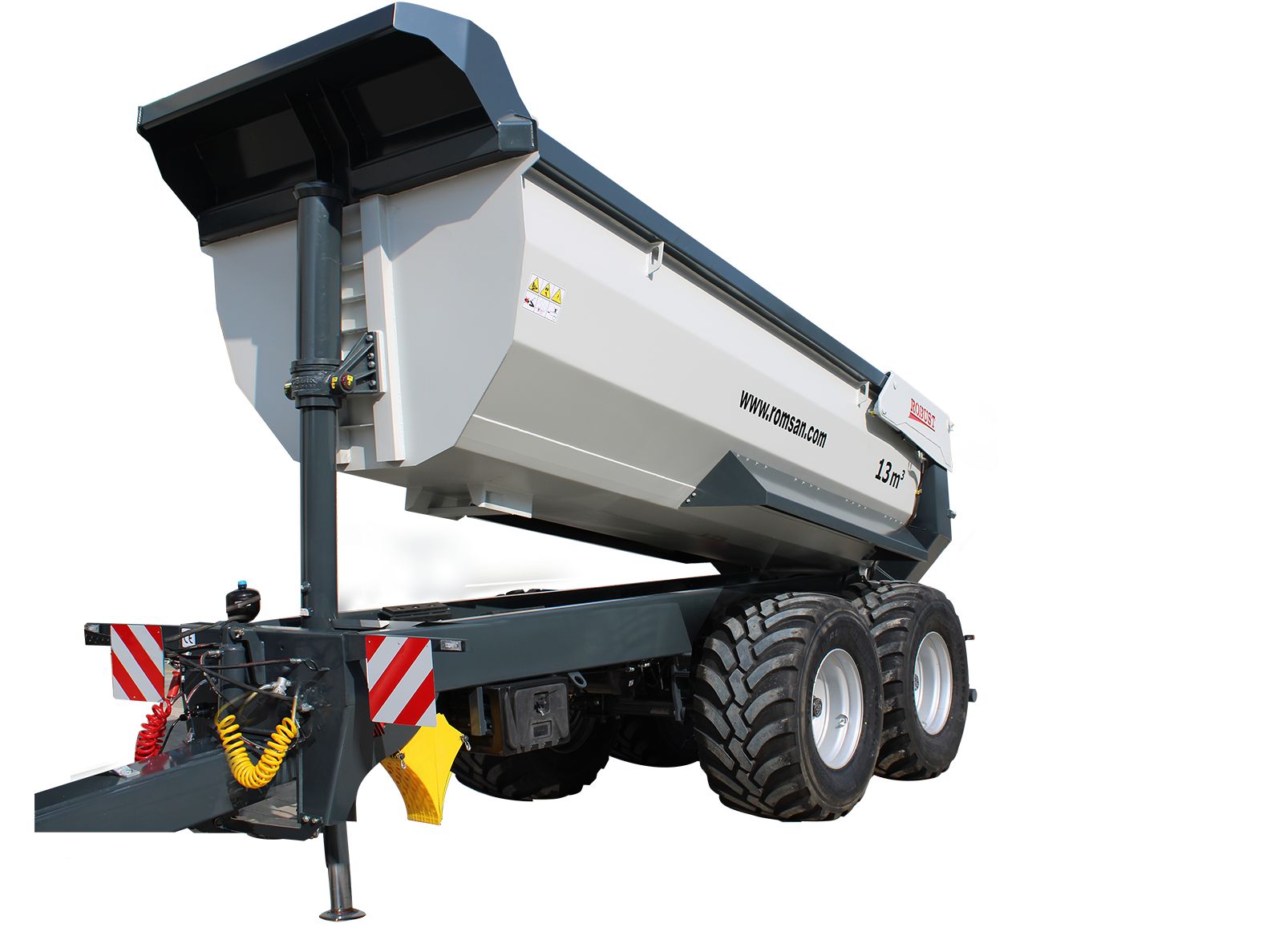 R 220 tahk robust benne agricole à tandem monocoque - romsan - capacité de 15000 kg_2