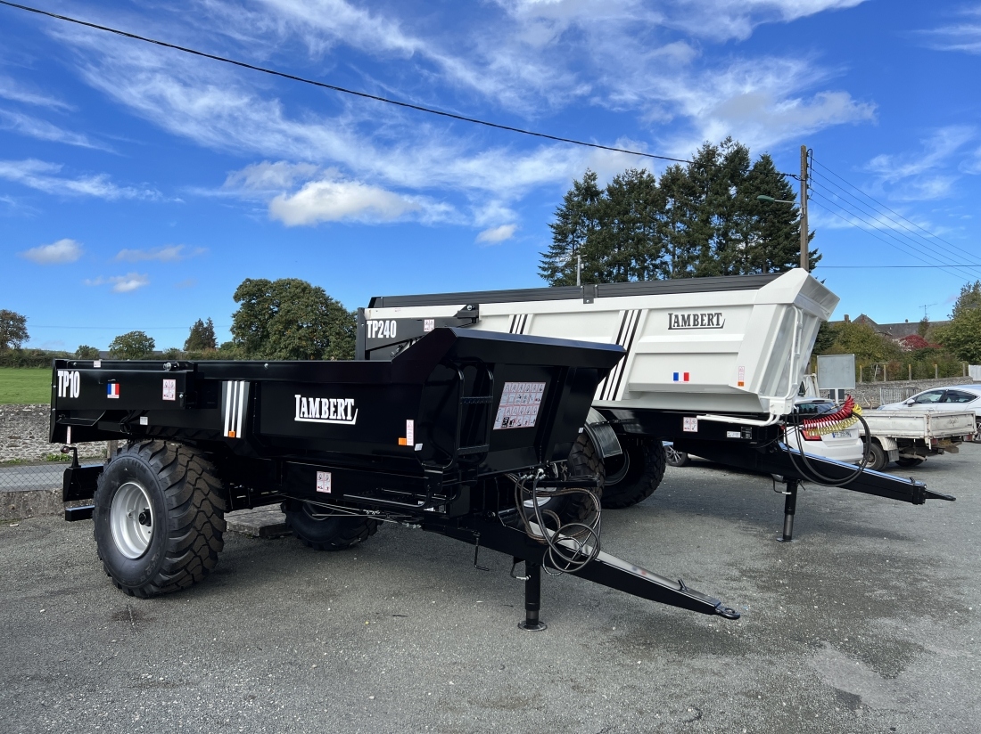 Remorque TP 10 - Benne 4,15x0,60 m - Volume 5,5-14,61 m³ (Essieu 100)_2