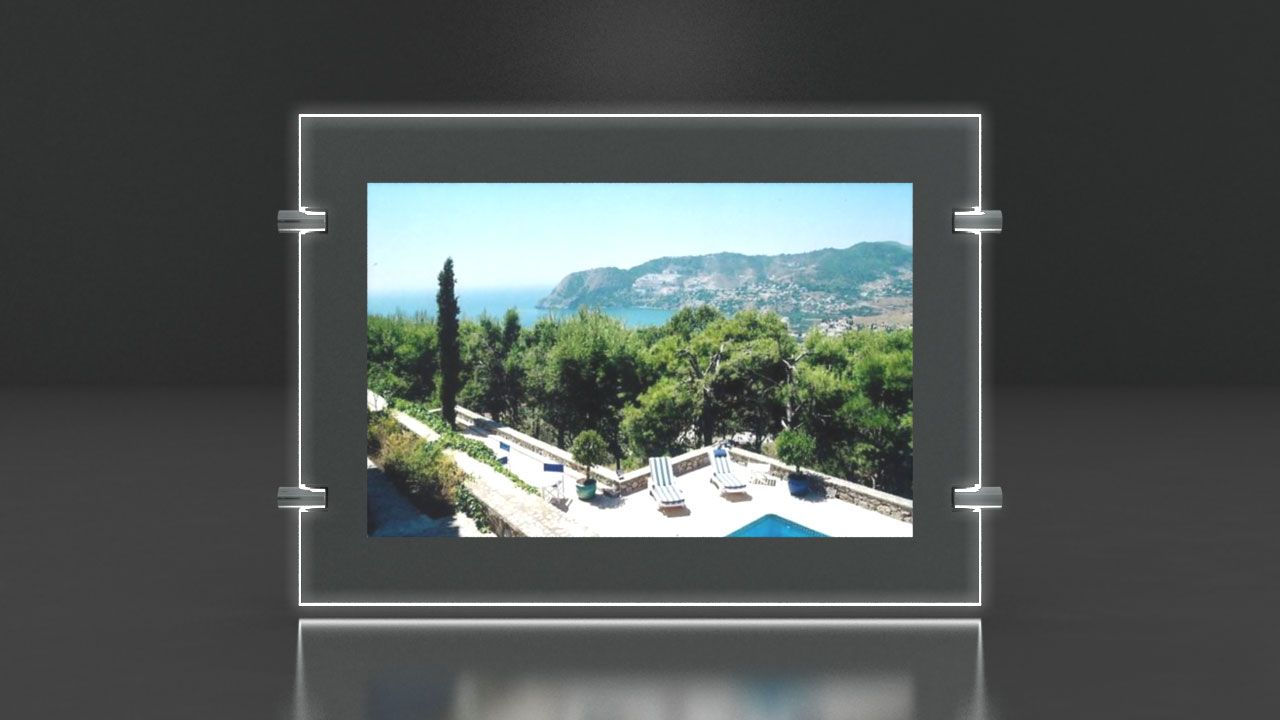 Silver - Porte-affiche LED - Immocom - Format A1 - Double face - Ultra haute luminosité 6000 lumens_2