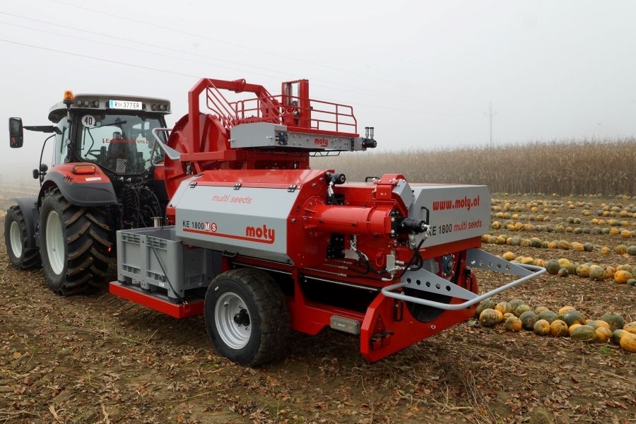 Récolteuse de pépins de citrouilles ke 1800 - moty gmbh - performance 4 ha/j - puissance 33 kw_2